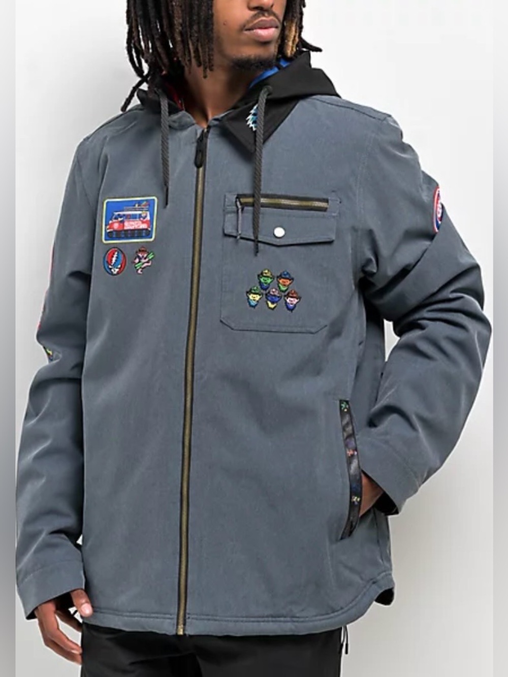 686 x Grateful Dead Blue 10K Snowboard Jacket - Limited Edition Medium Sold Out